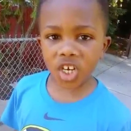 black little boy with a gap
