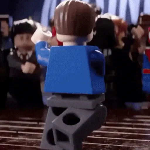 Blue shirt guy dancing
