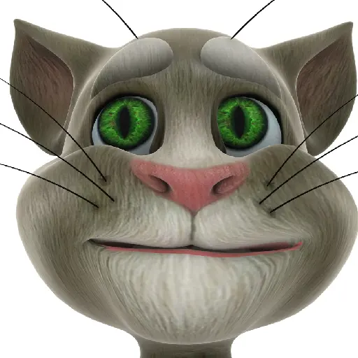 Talking Tom screaming