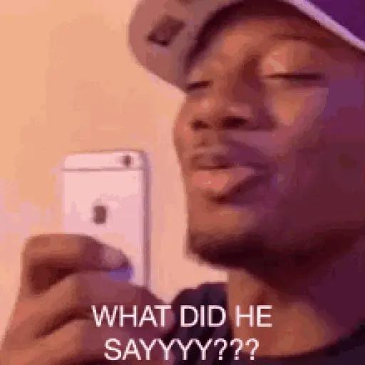 What did he sayyy